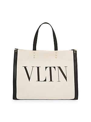 Valentino Garavani Small VLTN Canvas Tote | Saks Fifth Avenue