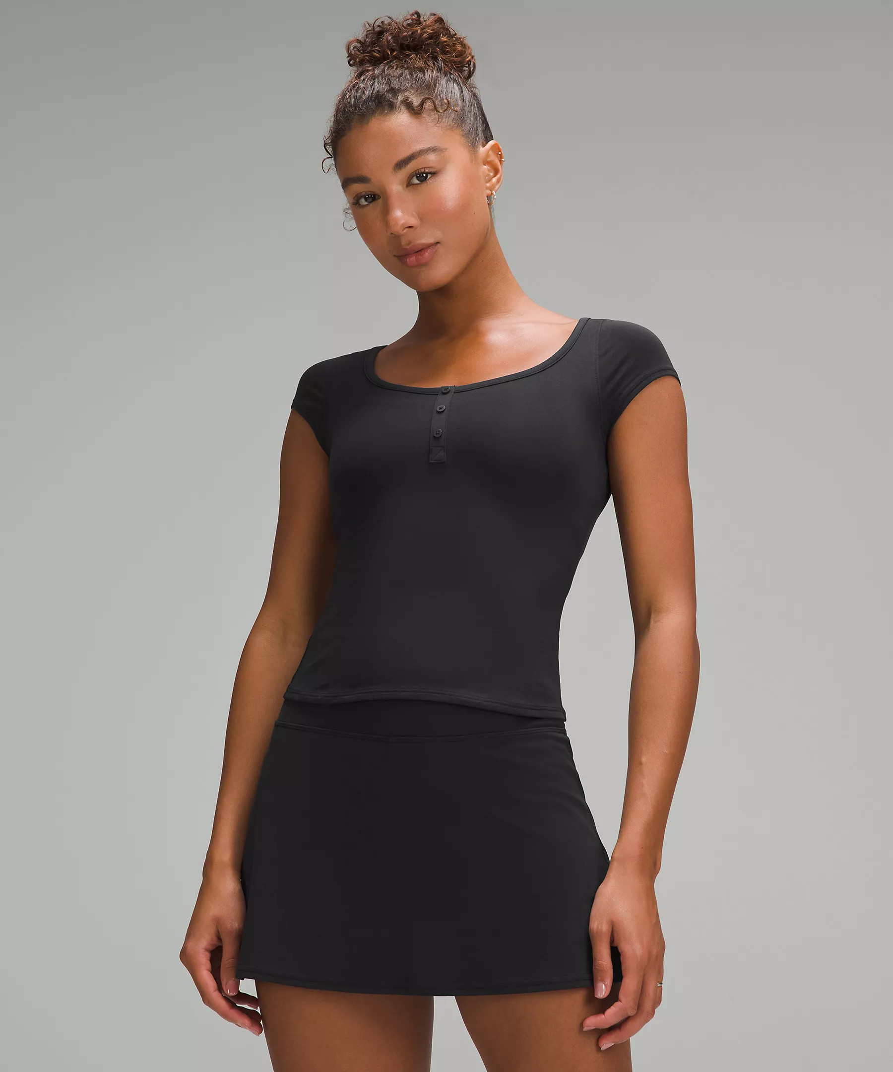 Cap-Sleeve Henley T-Shirt | Lululemon (US)