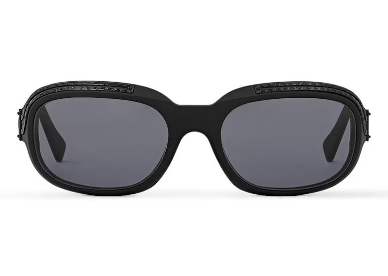 Men's Louis Vuitton 1.0 Millionaires Oval Sunglasses in Deep Black (Z2721U) | StockX