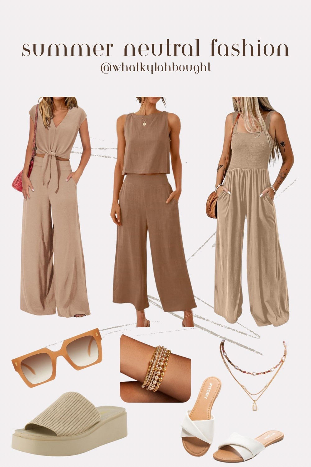 This Summer Neutral Capsule Wardrobe is giving effortless, edgy, and iconic all season long. Think clean girl aesthetic meets downtown cool — lightweight layers, and timeless essentials that are anything but basic. Perfect for beach days, city nights, and everything in between.

#CapsuleWardrobe #SummerFits  #EffortlessStyle #TrendingNow  #SummerOOTD #MinimalistStyle #EdgyFashion #ViralFashion #SummerCapsule #ClosetGoals #CityGirlStyle 

#LTKFindsUnder50 #LTKStyleTip #LTKSeasonal