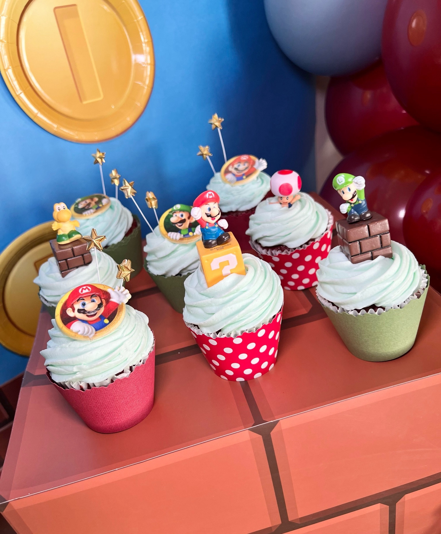 Mario cupcake supplies we used for Super Wes World 🤩

These are our cupcake wrappers from our family business, Simply Wrappers 🧁 — we love them and use them for every party!
They are high quality and ADJUSTABLE! 🎊