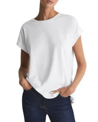 REISS Tereza Cotton Crewneck Tee  | Bloomingdale's Women | Bloomingdale's (US)