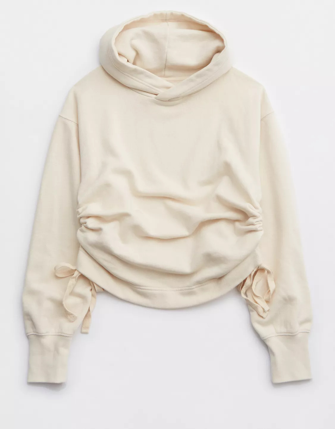 Aerie Side Ruched Hoodie | American Eagle Outfitters (US & CA)