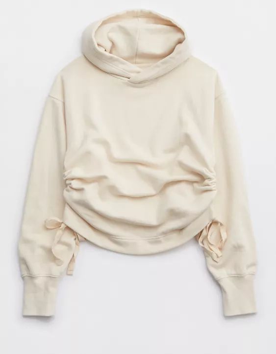 Aerie Side Ruched Hoodie | American Eagle Outfitters (US & CA)