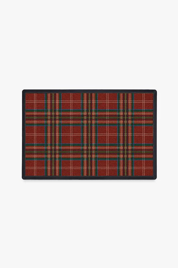 Winter Tartan Red Doormat | Ruggable