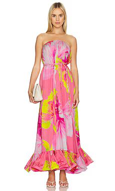 HEMANT AND NANDITA Maxi Dress in Pink Floral from Revolve.com | Revolve Clothing (Global)
