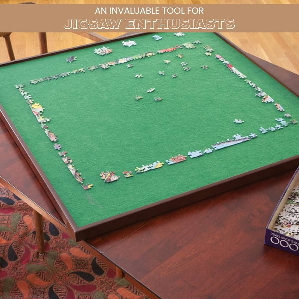 Bits and Pieces - Square Spinning Lazy Susan Puzzle Table - Rotating Jigsaw Puzzle Table - Puzzle... | Amazon (US)