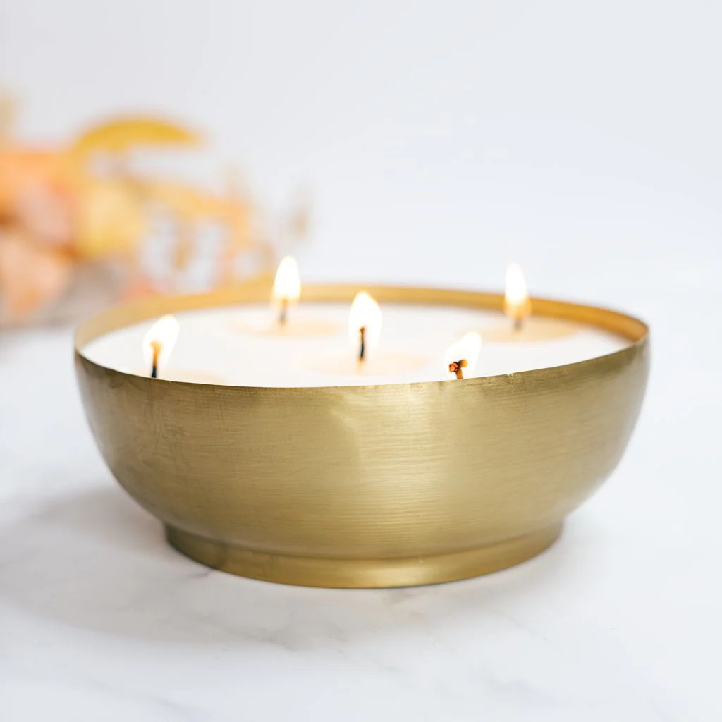 Autumn Woods Brass Candle | Antique Candle Co.