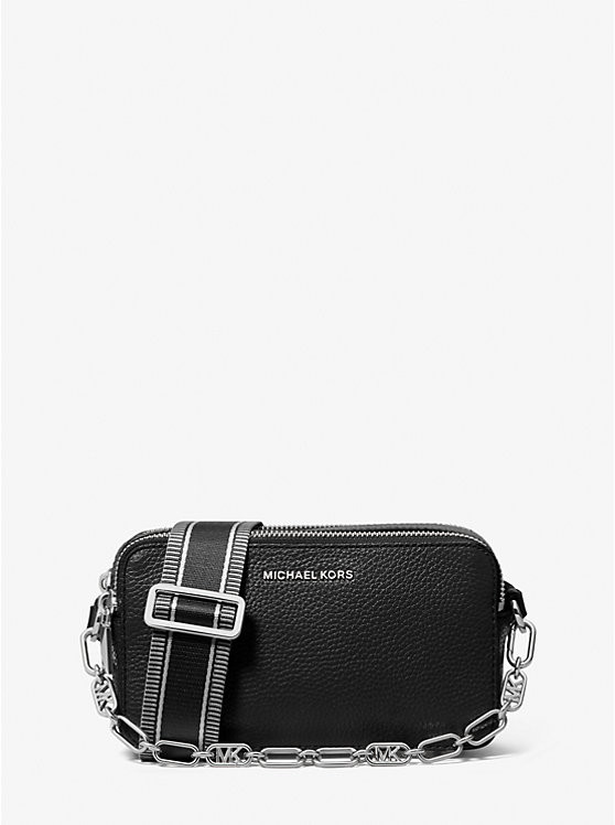 Jet Set Small Pebbled Leather Double-Zip Camera Bag | Michael Kors US