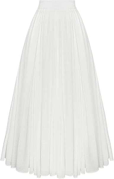 Scarlet Darkness Maxi Skirts for Women Long Flowy Boho Renaissance Skirt with Pockets | Amazon (US)