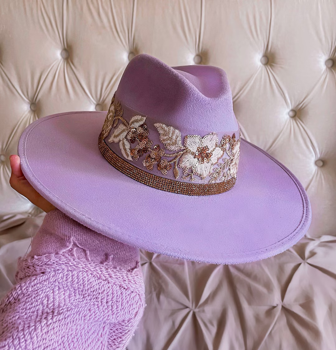 SPECIAL EDITION Fedora Hat gianna in Lavender - Etsy | Etsy (US)
