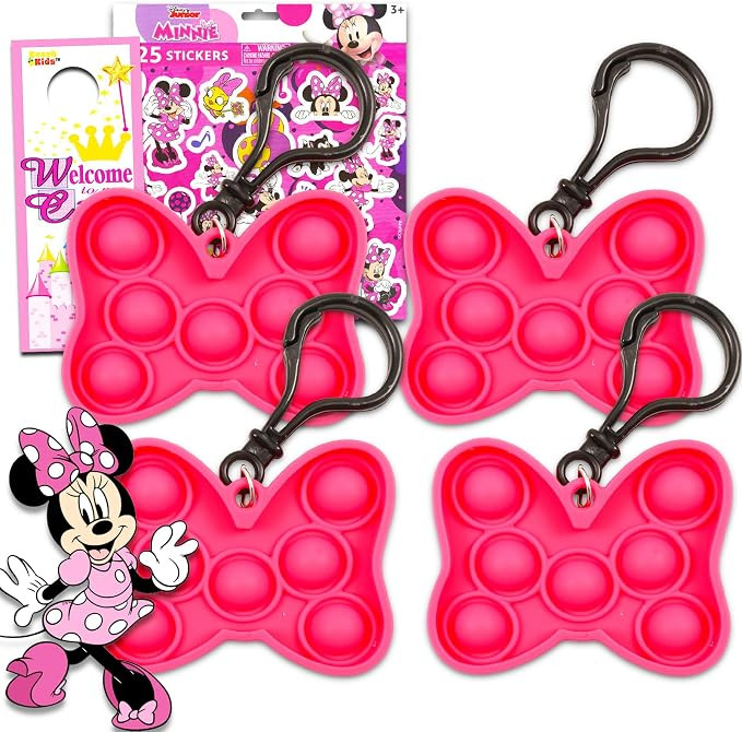 Classic Disney Disney Minnie Mouse Pop Fidget Toys Set - Party Favors Bundle Including 4 Minnie B... | Amazon (US)