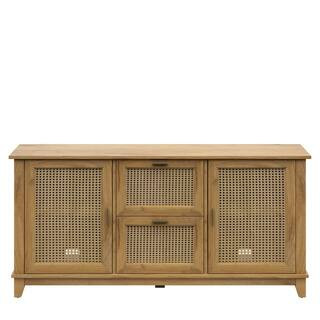 Twin Star Home Campbell Oak Sideboard-OT610-PO115 - The Home Depot | The Home Depot