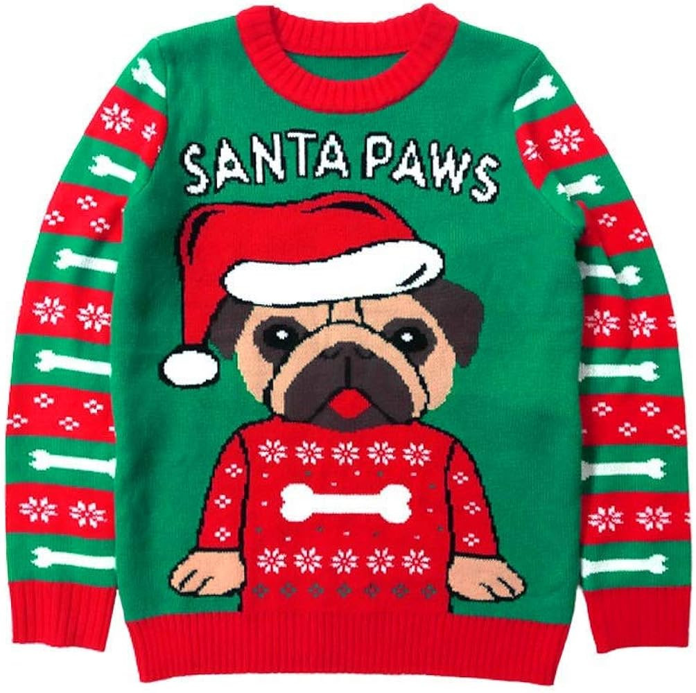 Tstars Funny Christmas Sweater for Boys and Girls Holiday Xmas Gift Dog Large | Amazon (US)