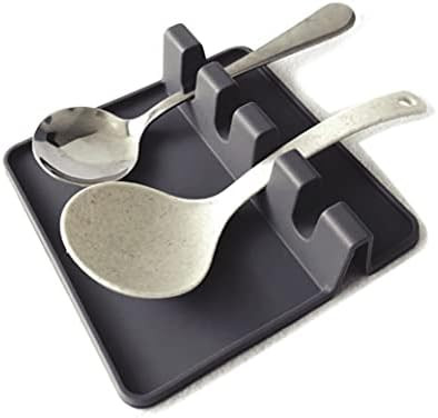 Makerstep Silicone Utensil Spoon Rest with Drip Pad Non Slip Dark Gray, Heat Resistant and Grill ... | Amazon (US)