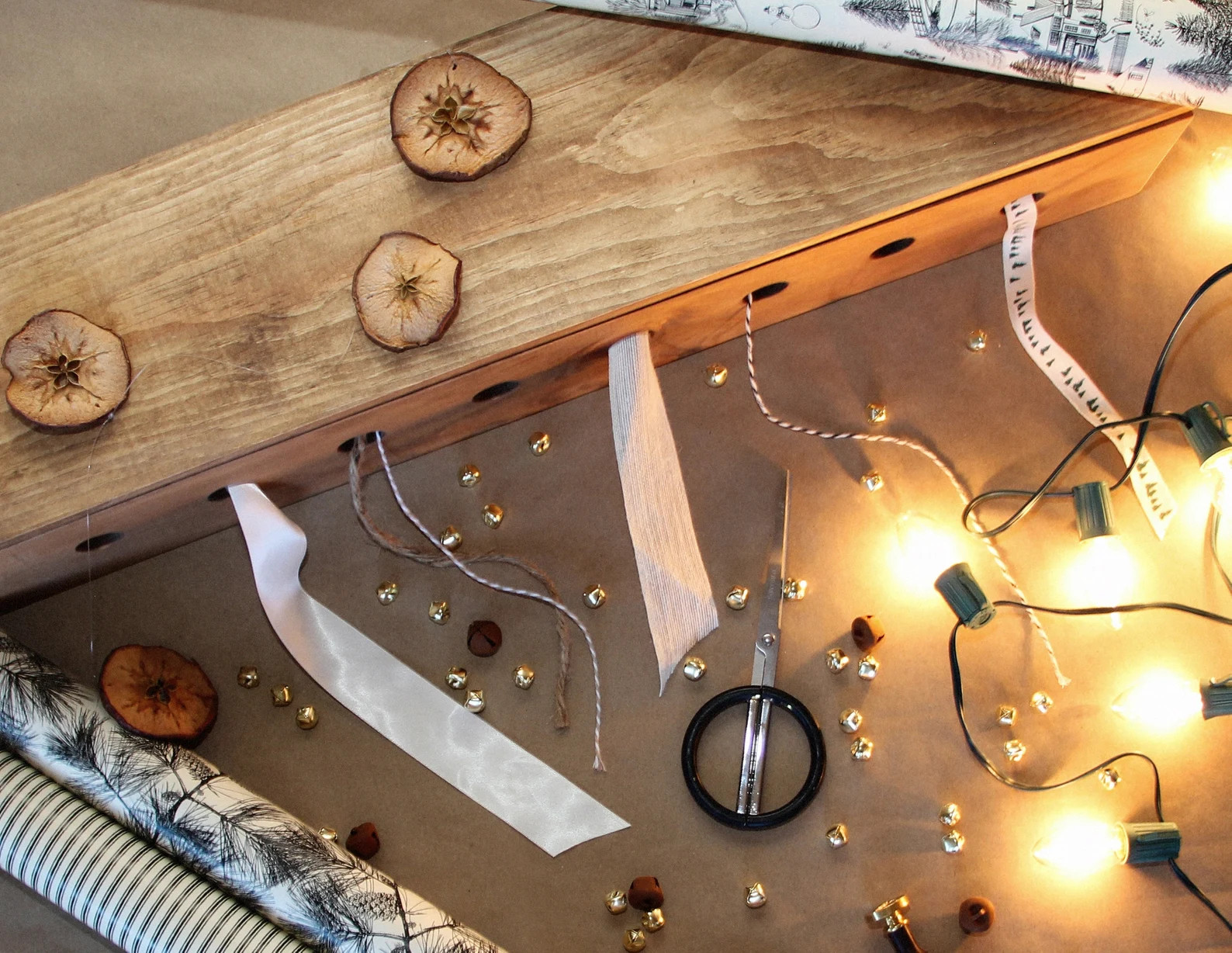 Ribbon Organizer Box Rustic Wooden Two Sizes, Two Colours - Etsy Canada | Etsy (US)