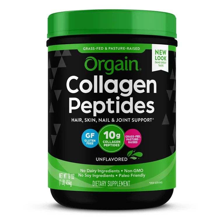 Orgain Grass Fed Hydrolyzed Collagen Peptides Protein Powder - Type I and III, Unflavored - 1.0 l... | Walmart (US)