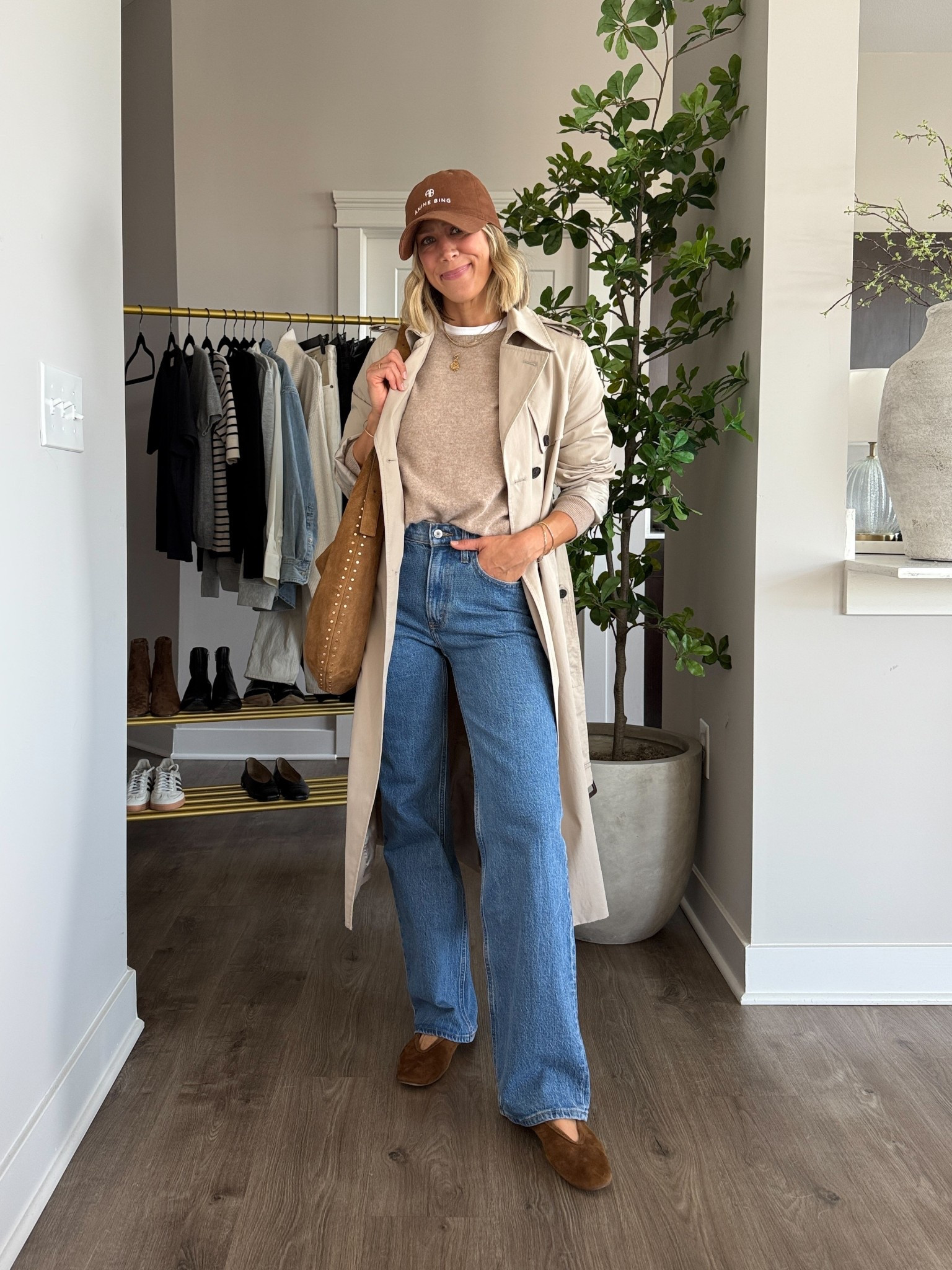 Wearing 25/regular jeans, small tee, medium cashmere sweater, small trench coat, flats tts

#LTKFindsUnder100 #LTKStyleTip #LTKOver40