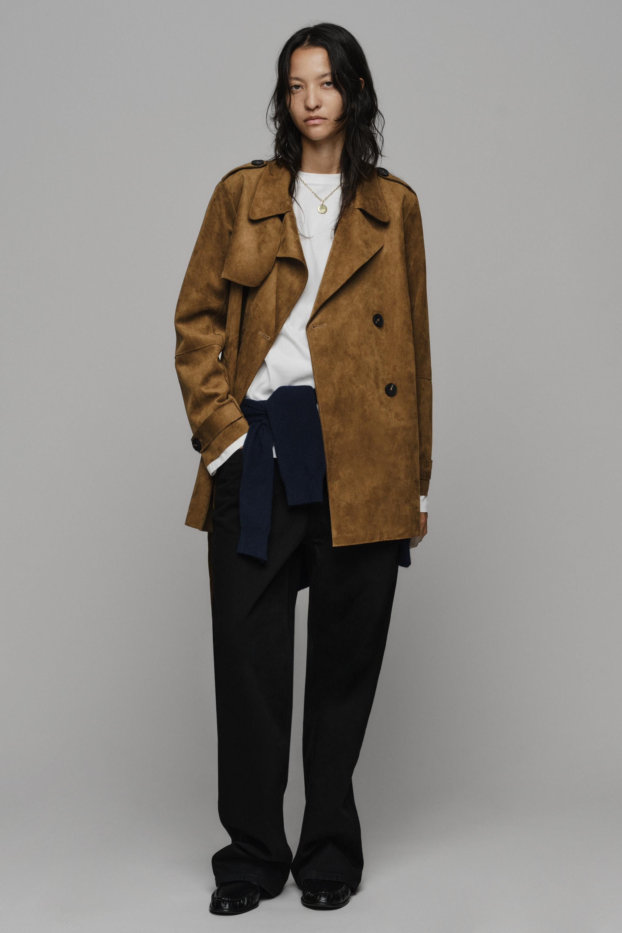 BELTED SUEDE EFFECT TRENCH COAT | Zara US