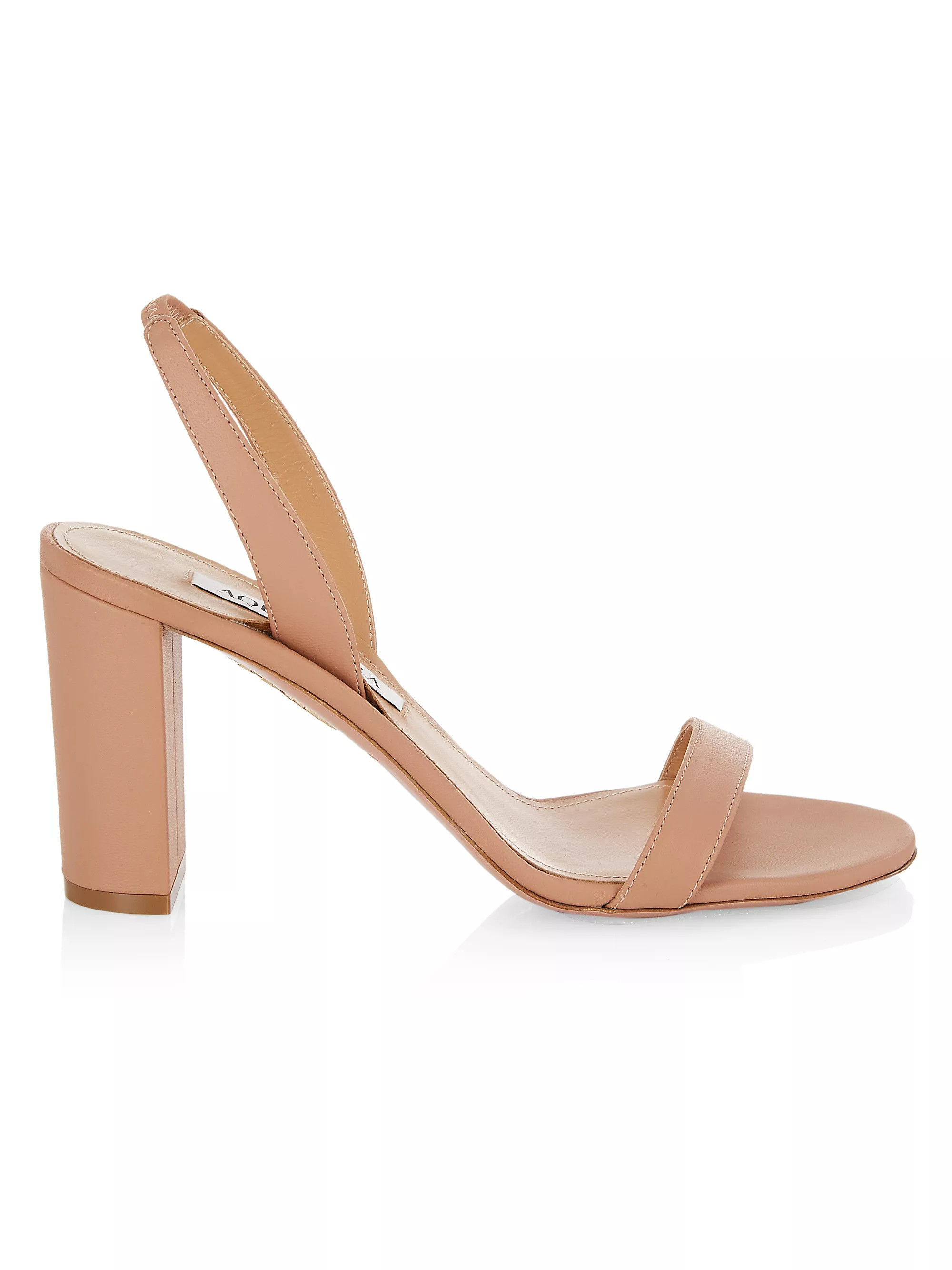 So Nude Leather Sandals | Saks Fifth Avenue