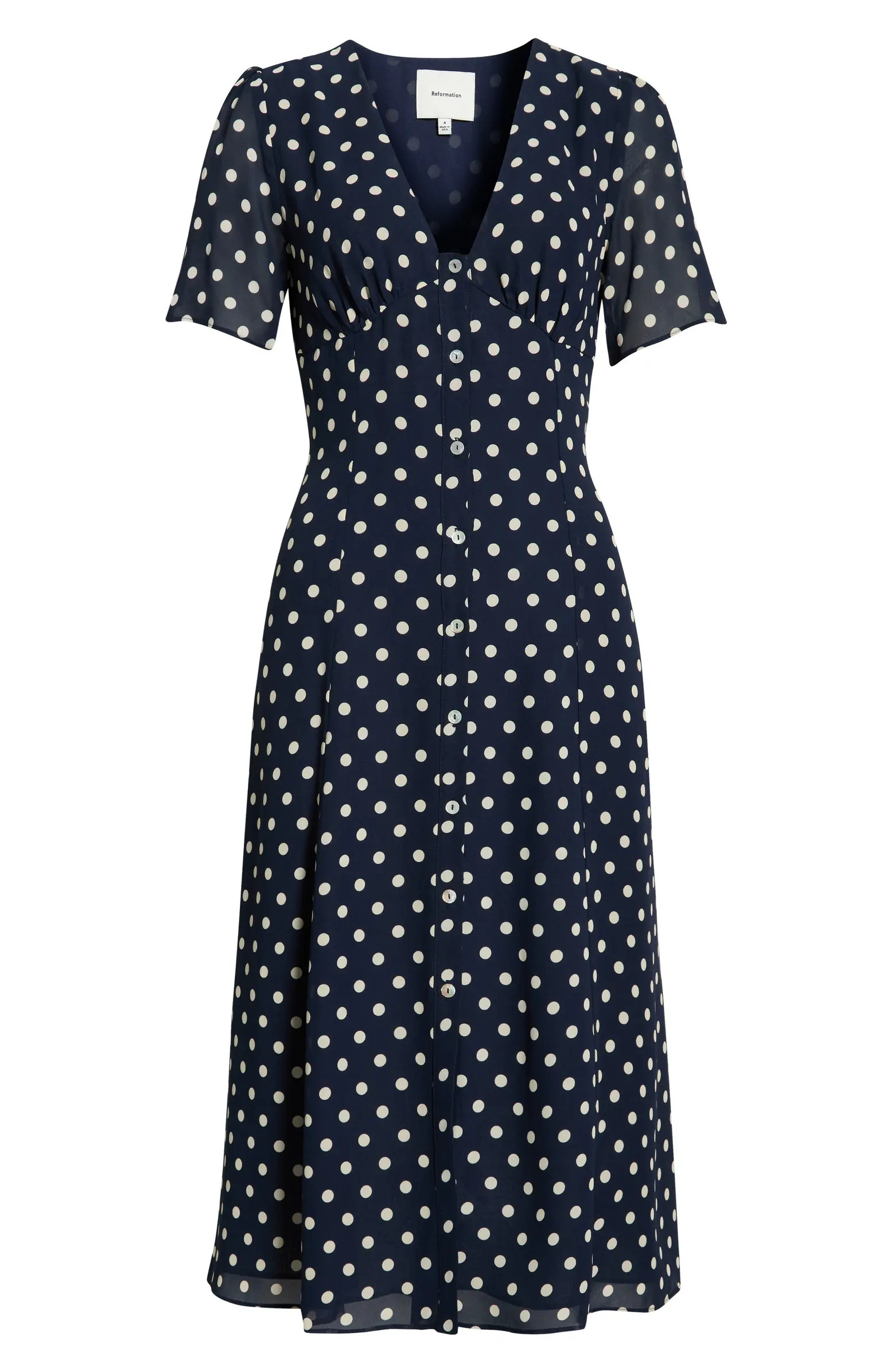 Lise Polka Dot Chiffon Dress | Nordstrom