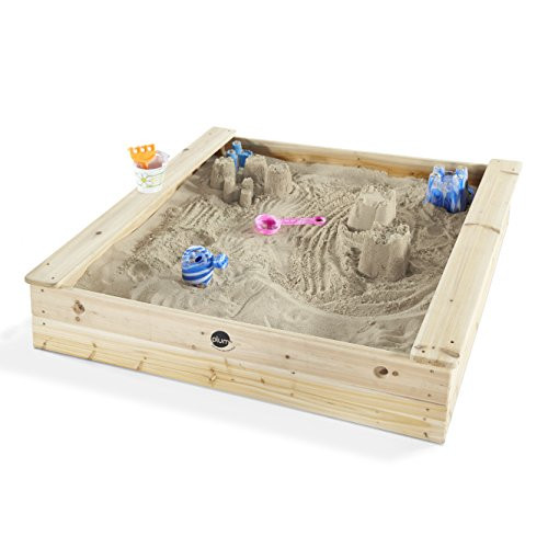 Plum Square Wooden Sand Box with side benches | Amazon (US)