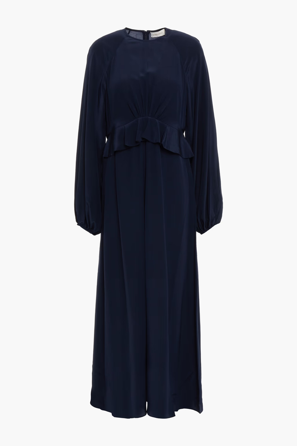 Ruffle-trimmed silk crepe de chine midi dress | The Outnet (APAC)