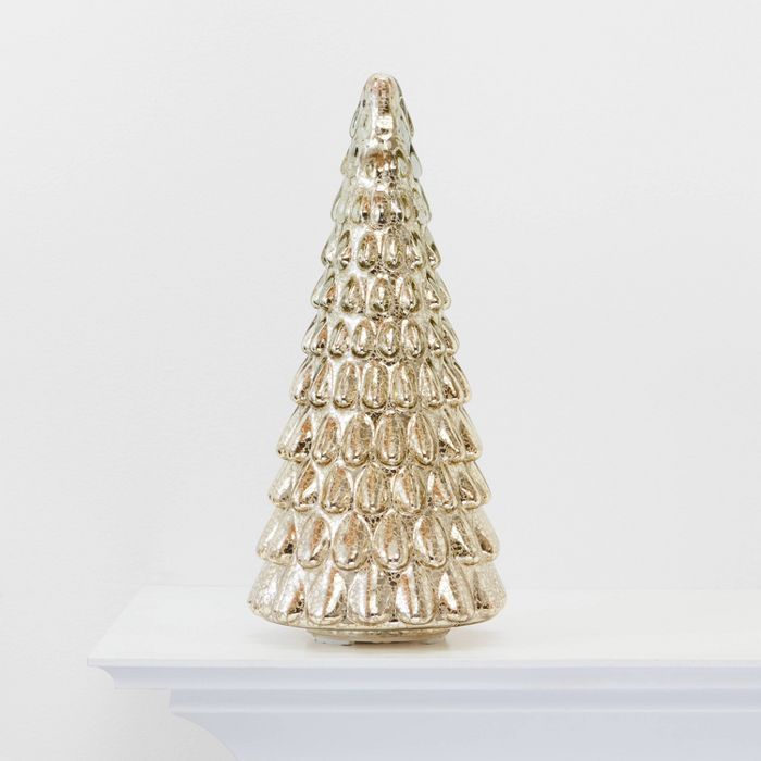 Large Mercury Glass Christmas Tree Gold - Wondershop™ | Target