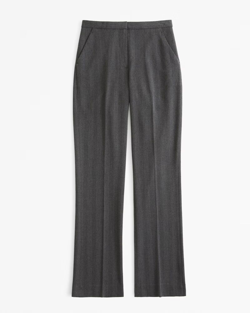 High Rise Clean Boot Trouser | Abercrombie & Fitch (US)