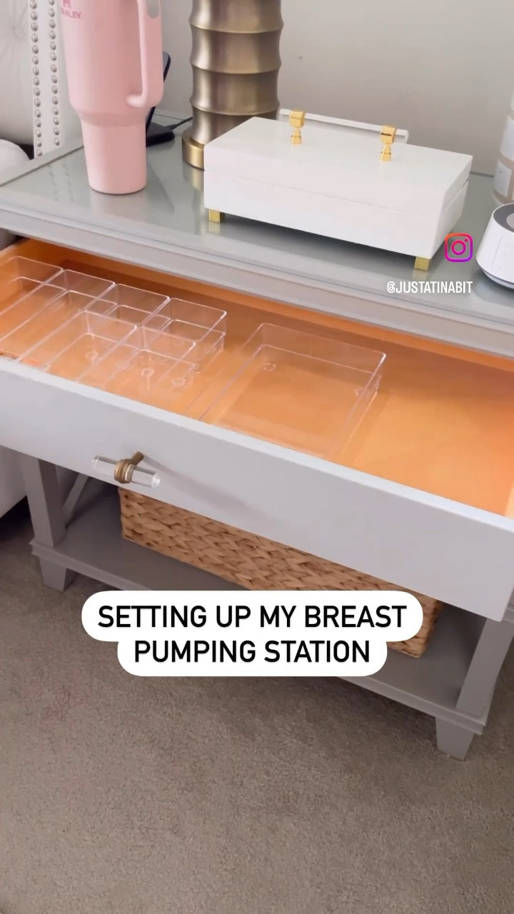 Setting up my breast pumping station, nursing pumping station essentials, electric breast pump, nightstand organization

#LTKunder50 #LTKhome #LTKfamily