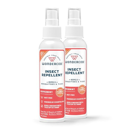 Wondercide - Mosquito, Tick, and Insect Repellent with Natural Essential Oils - DEET-Free Bug Spray and Killer - Safe for Family - Peppermint 2-Pack of 4 oz Bottle | Amazon (US)