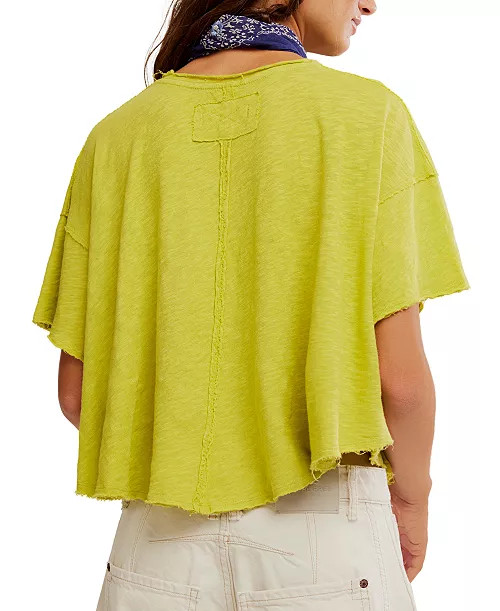 Free People Women's Elsie Swing Short-Sleeve Crew Neck T-Shirt - Macy's | Macy's