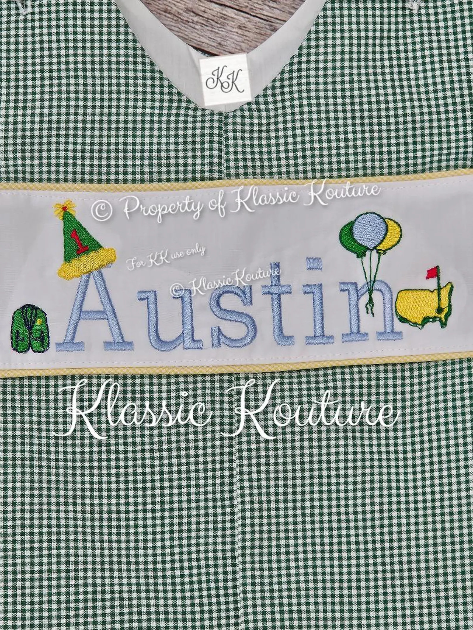 Golf Masters Longall Shortall Bubble First Birthday Jon Jon Monogram Golf First Birthday Outfit G... | Etsy (US)