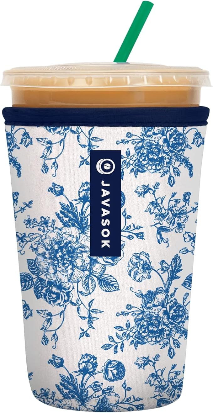 Sok It JavaSok Iced Coffee & Cold Soda Insulated Neoprene Cup Sleeve (Like Fine China, Medium: 22... | Amazon (US)