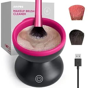 Electric Makeup Brush Cleaner Machine - Alyfini Portable Automatic USB Cosmetic Brushes Cleaner C... | Amazon (US)