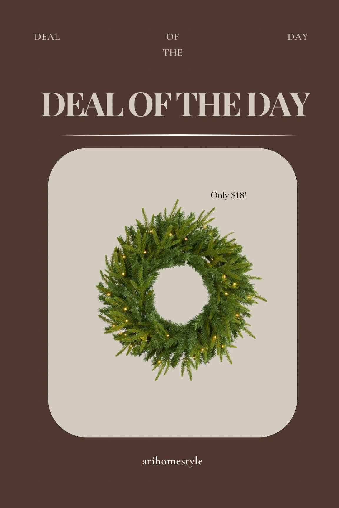 This beautiful Christmas wreath on sale for $18! 

Christmas decor/ wreath

#LTKSeasonal #LTKHome #LTKHoliday