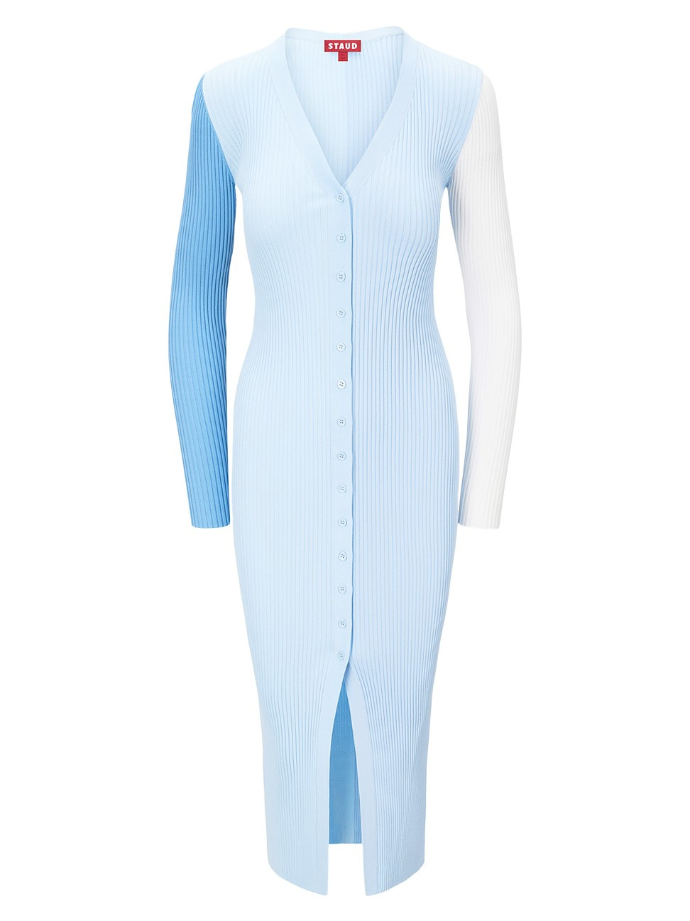 Women's Shoko Colorblocked Rib-Knit Midi-Dress - Periwinkle Multi - Size XL | Saks Fifth Avenue