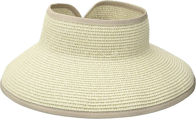 San Diego Hat Company Women's Ultrabraid Visor with Ribbon Binding, and Sweatband | Amazon (US)