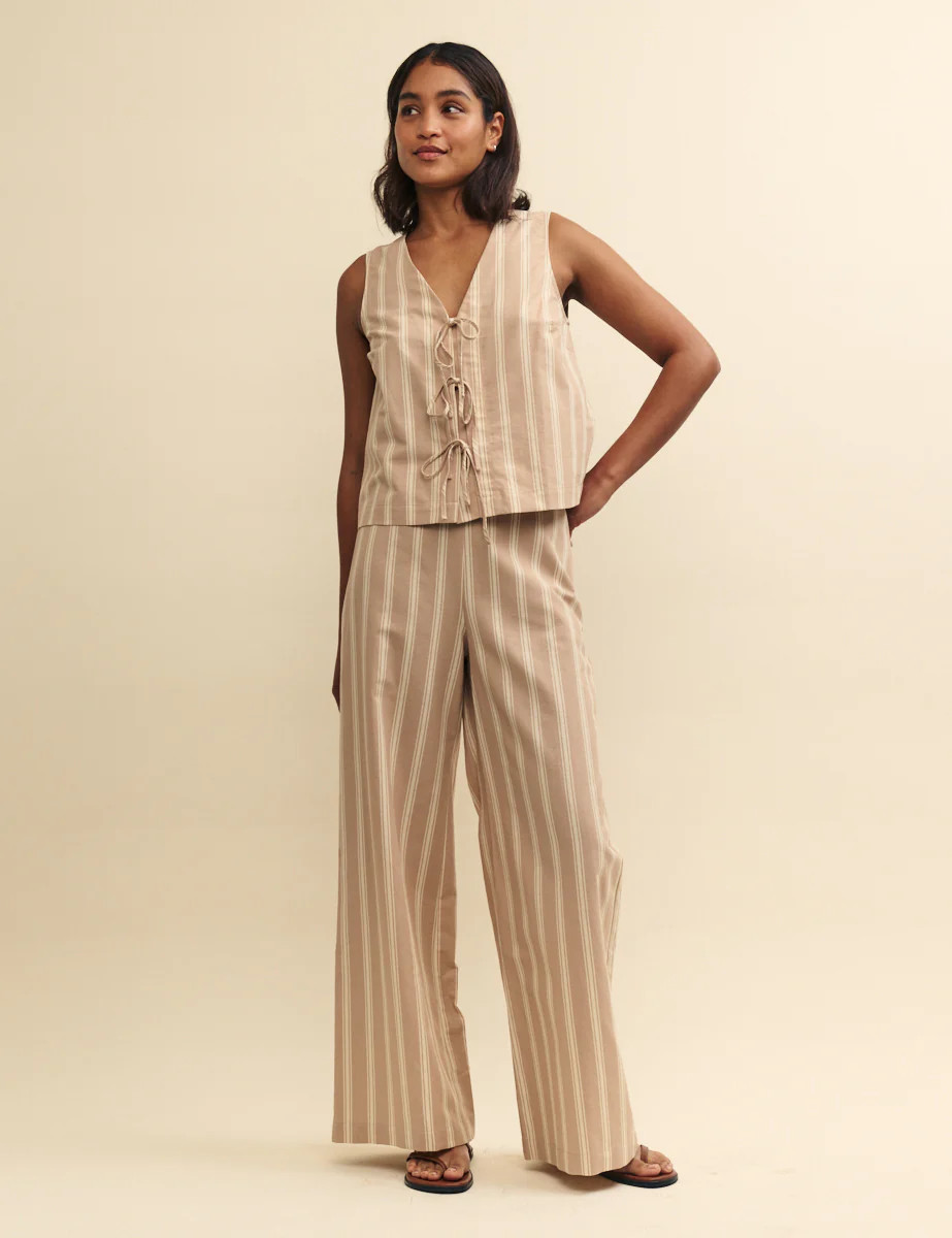 Beige Striped Faye Trousers
  

  
    
      £29.50
      £59.00 | Nobody's Child