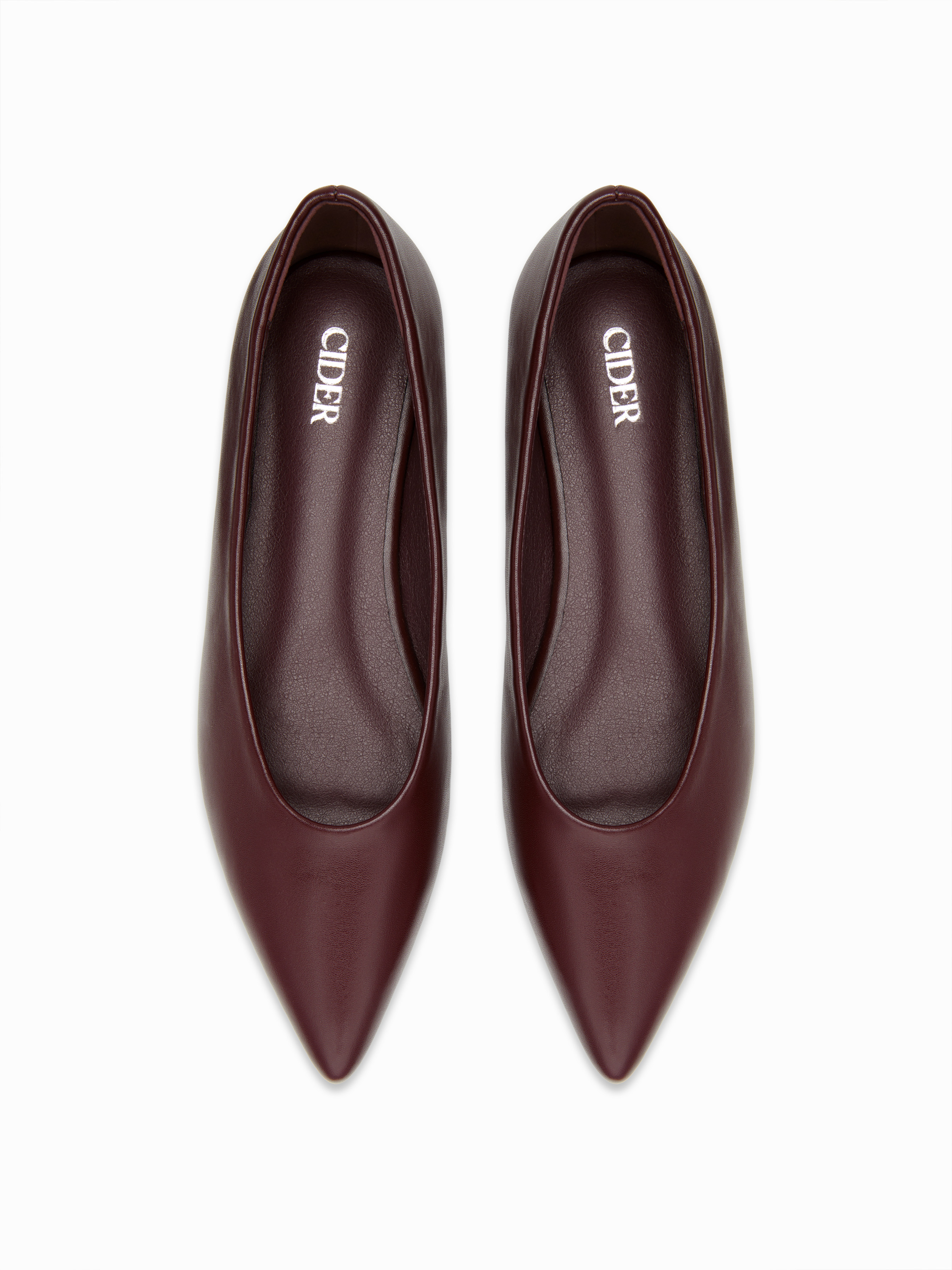 CLASSIC POINTED TOE FLATS For Daily Casual Date Coffee Shop Work | Cider