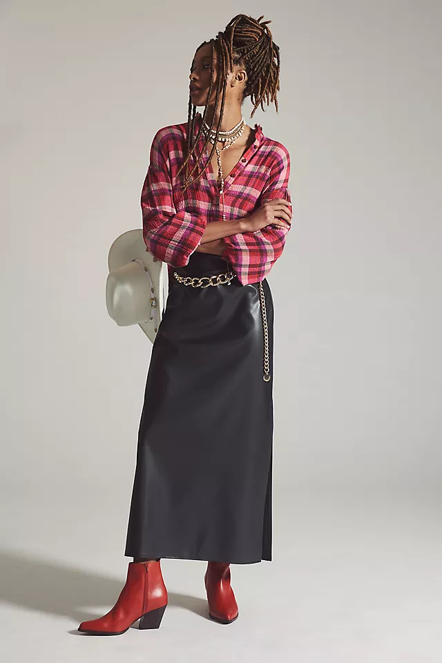 Mare Mare x Anthropologie Faux Leather Skirt | Anthropologie (US)