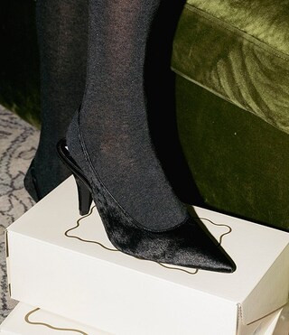 Gianni Bini x Lilly Sisto Lola Haircalf Pointed Toe Slingback Pumps | Dillard's | Dillard's