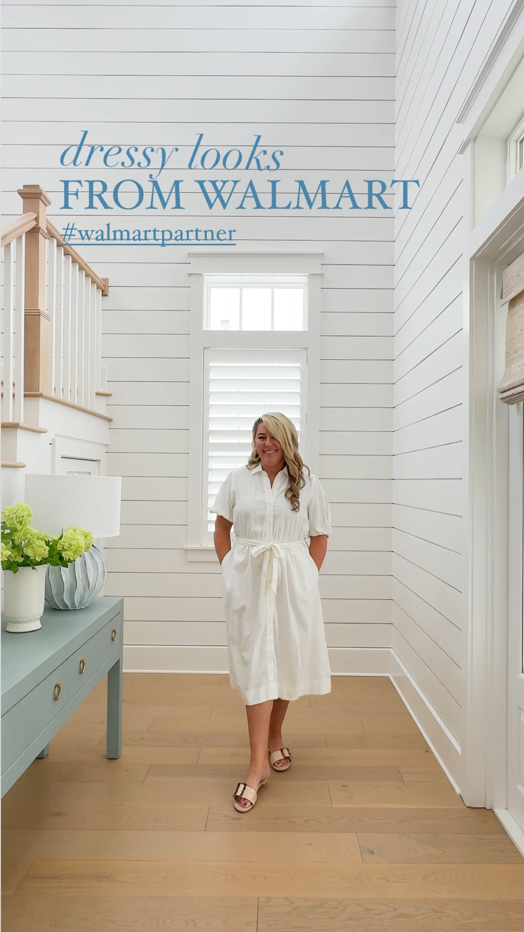 Loving all of these @walmartfashion finds - all under $40! #walmartpartner 👗 There are so many cute new arrivals at @walmart right now! From these darling dresses to this chic seersucker blazer (also comes in green seersucker) these finds are classic and so affordable! I’m 5’9” and between a large and XL. Here are my sizing details:

WHITE DRESS - XL (same dress as green but preferred the roomier fit in the chest and longer sleeves).

BLUE STRIPED DRESS - L - this fits more generously so I’d size down if between sizes. 

BLAZER - XL - a smidge roomy in this size, but it doesn’t have stretch and other said it ran small so I order my larger size.

GREEN DRESS - L - Same dress as the white dress but in the smaller size. It’s a bit tight in my chest and the sleeves are shorter so I was more comfortable in the XL.

The raffia slide sandals fit true to size and look so cute with these hoop earrings!

Please note that none of the dresses are lined, so I’d recommend nude undergarments in the white dress and striped dress.


 🩵 #walmart #walmartfashion #ltkseasonal #ltkworkwear #ltkhome #ltktravel #ltkmidsize #ltkstyletip #ltkfindsunder50 wedding guest dresses, 

#LTKFindsUnder50 #LTKVideo #LTKOver40