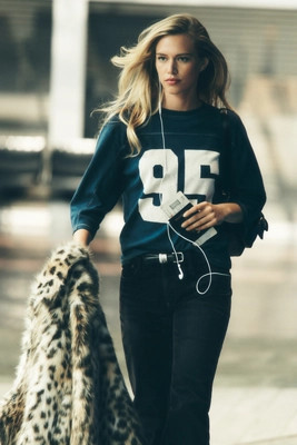 Pilcro 3/4 Sleeve Varsity Tee | Anthropologie (US)