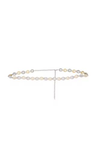 Ettika Polished Pebble Mixed Metal Belt in Silver & Gold from Revolve.com | Revolve Clothing (Global)