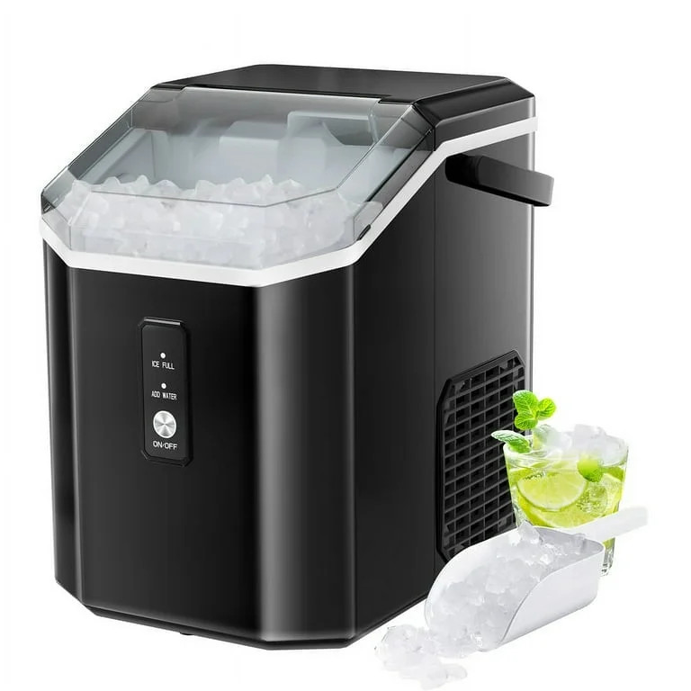 Auseo Nugget Ice Maker Countertop with Soft Chewable Pellet Ice, Portable Ice Machine with Handle... | Walmart (US)