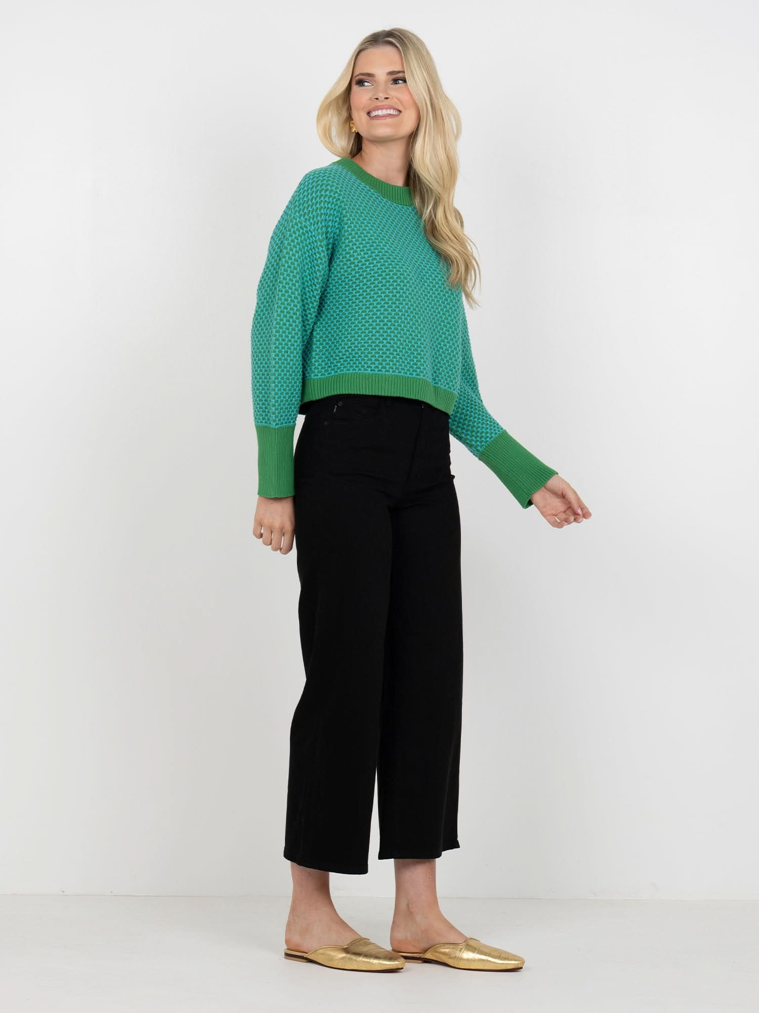 Boxy Sweater in Jellybean | Emily McCarthy