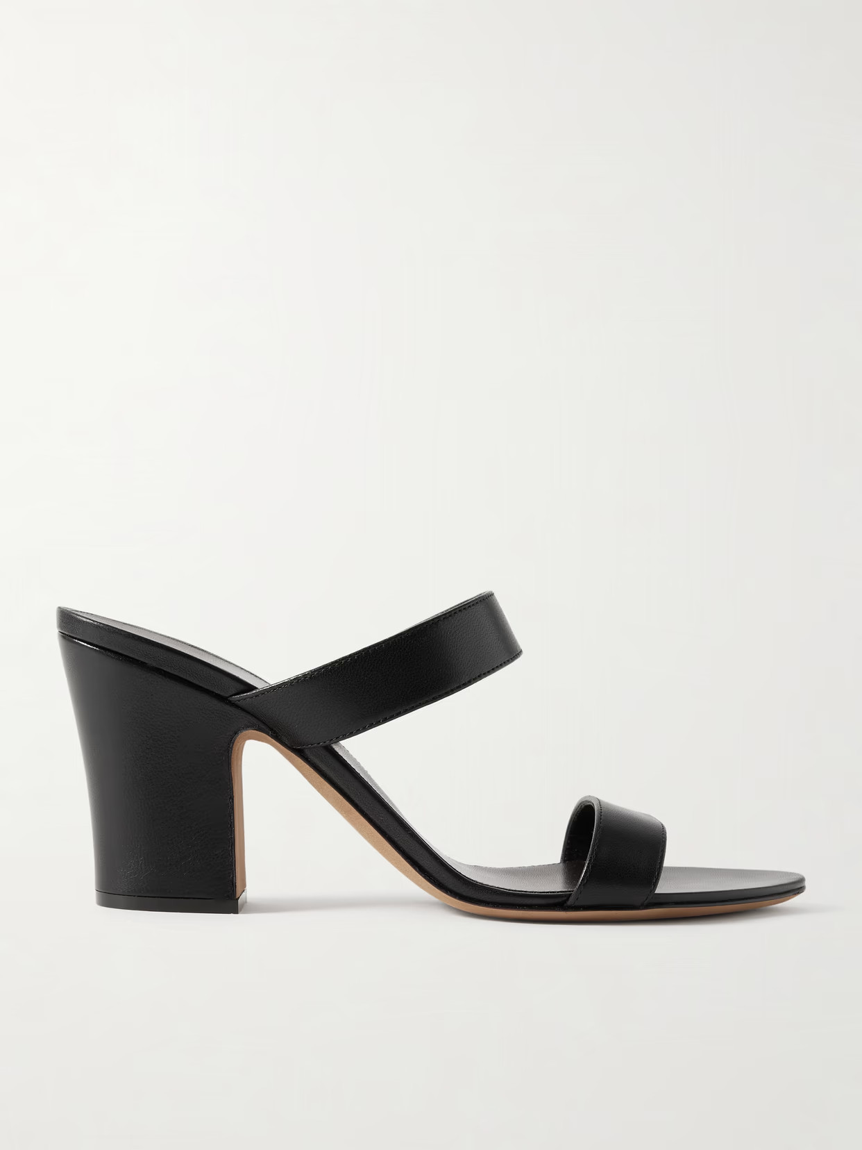 The Row - Awar Leather Sandals - Black | NET-A-PORTER (US)