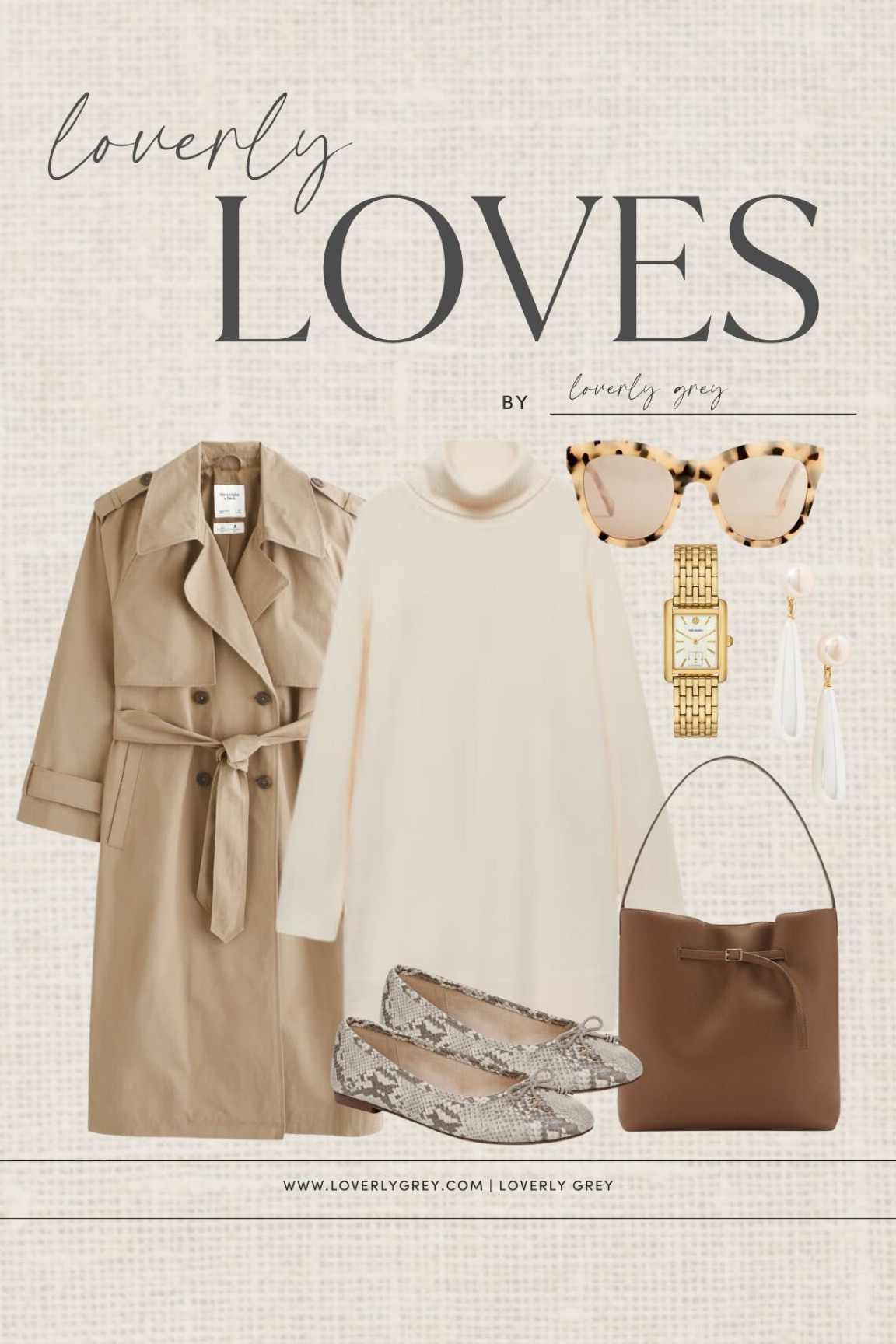 Workwear outfit idea. This sweater dress and trench coat are perfect for spring. Loverly Grey, styled looks

#LTKBeauty #LTKSeasonal #LTKStyleTip