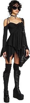 Dolls Kill F is for Fairies Handkerchief Dress by Current Mood - Off-Shoulder, Custom Fit Dress f... | Amazon (US)